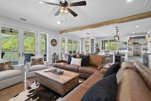 TV connectée, cheminée, jeux vidéo, lecteur de DVD