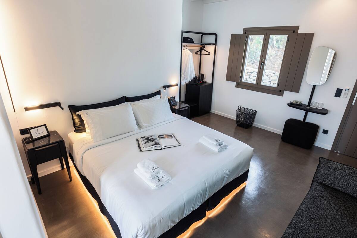 Habitación doble de luna de miel | 1 habitación, camas con efecto memoria y artículos del minibar gratis