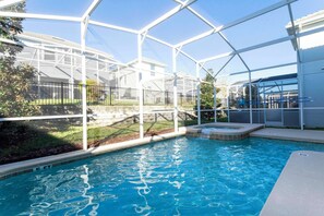 A heated pool