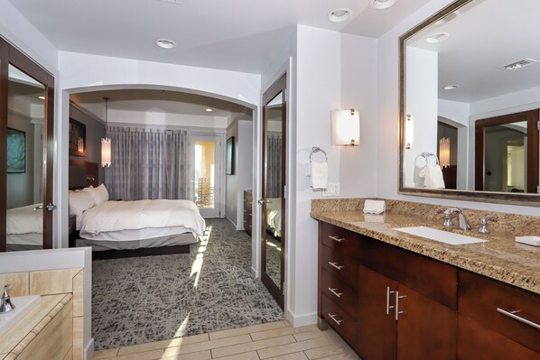 2 bedrooms, in-room safe, iron/ironing board, WiFi