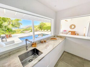 Interior - Villa Les Yuccas, Private pool, Sea view over Grand Case, 3 Bedrooms (La Savane)
