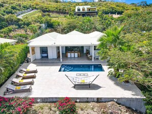 Exterior - Villa Les Yuccas, Private pool, Sea view over Grand Case, 3 Bedrooms (La Savane)