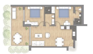 Apartment | 2 Schlafzimmer, Internetzugang