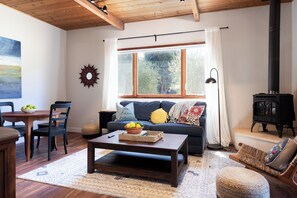 Una Smart TV, una chimenea