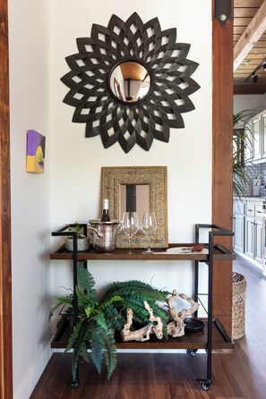 Interior - Tranquil cottage with fenced garden, fire pit, bbq, outdoor dining and hot tub.  (Carmel-by-the-Sea)