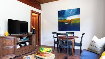 TV connectée, cheminée