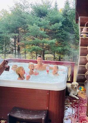 Idromassaggio all'aperto