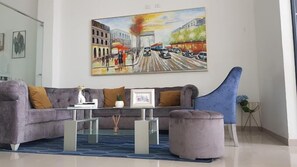 Living area - La Nena Plaza Hotel (Bosconia)