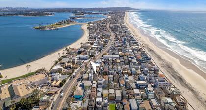Stunning 3BR Beach Home | Rooftop, Ocean View, Garage & Fire Pit