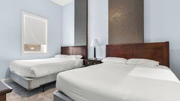 2 bedrooms, iron/ironing board, WiFi, bed sheets