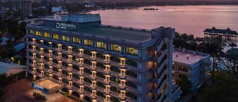 Udsigt fra overnatningsstedet