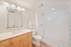 Hair dryer, towels