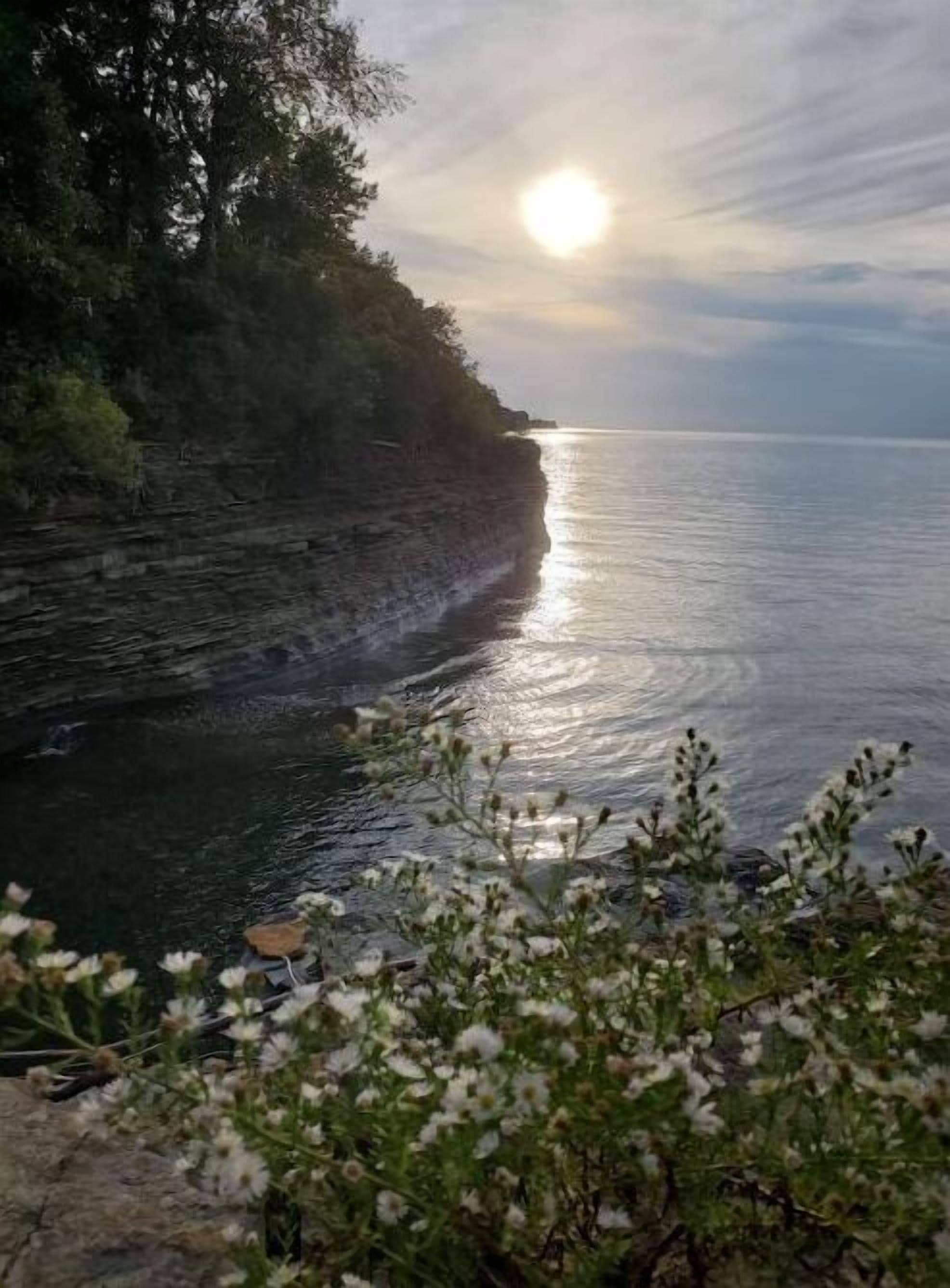 Sunset on private cove. Most amazing sunsets on earth.