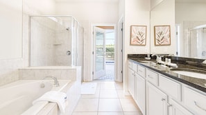 Bathtub, hair dryer, towels