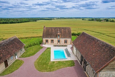 So Villa Huchetiere - Piscine Chauffée - Basket - 2h Paris - 30 p