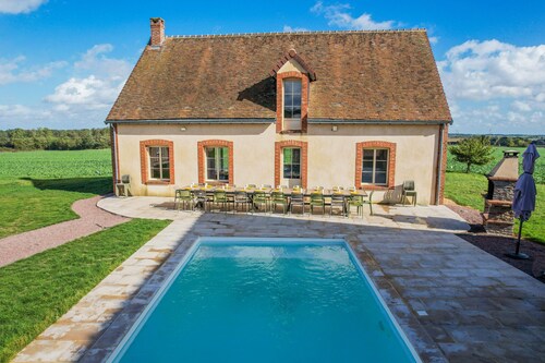 So Villa Huchetiere - Piscine Chauffée - Basket - 2h Paris - 30 p