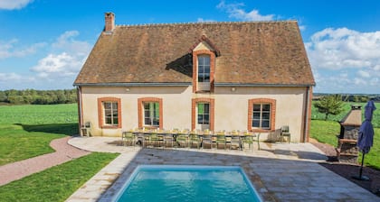 So Villa Huchetiere - Piscine Chauffée - Basket - 2h Paris - 30 p