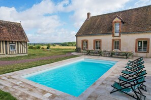 A heated pool - So Villa Huchetiere - Piscine Chauffée - Basket - 2h Paris - 30 p (Droué)