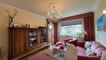 TV, DVD player, stereo