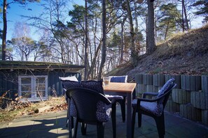 屋外ダイニングエリア