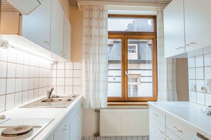 Fridge, oven, stovetop, dishwasher