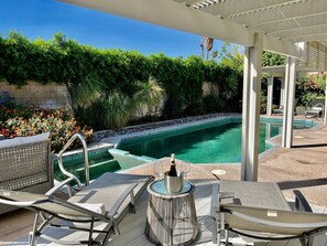 Outdoor pool, a heated pool - Golf, Tennis, and Hiking: Unveil the Desert Oasis! (Palm Desert)