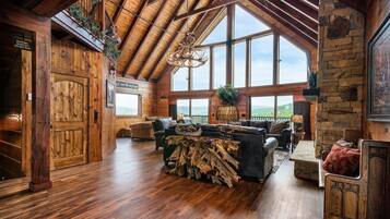 Smart-TV, Kamin, Videospiele, Tischfußball