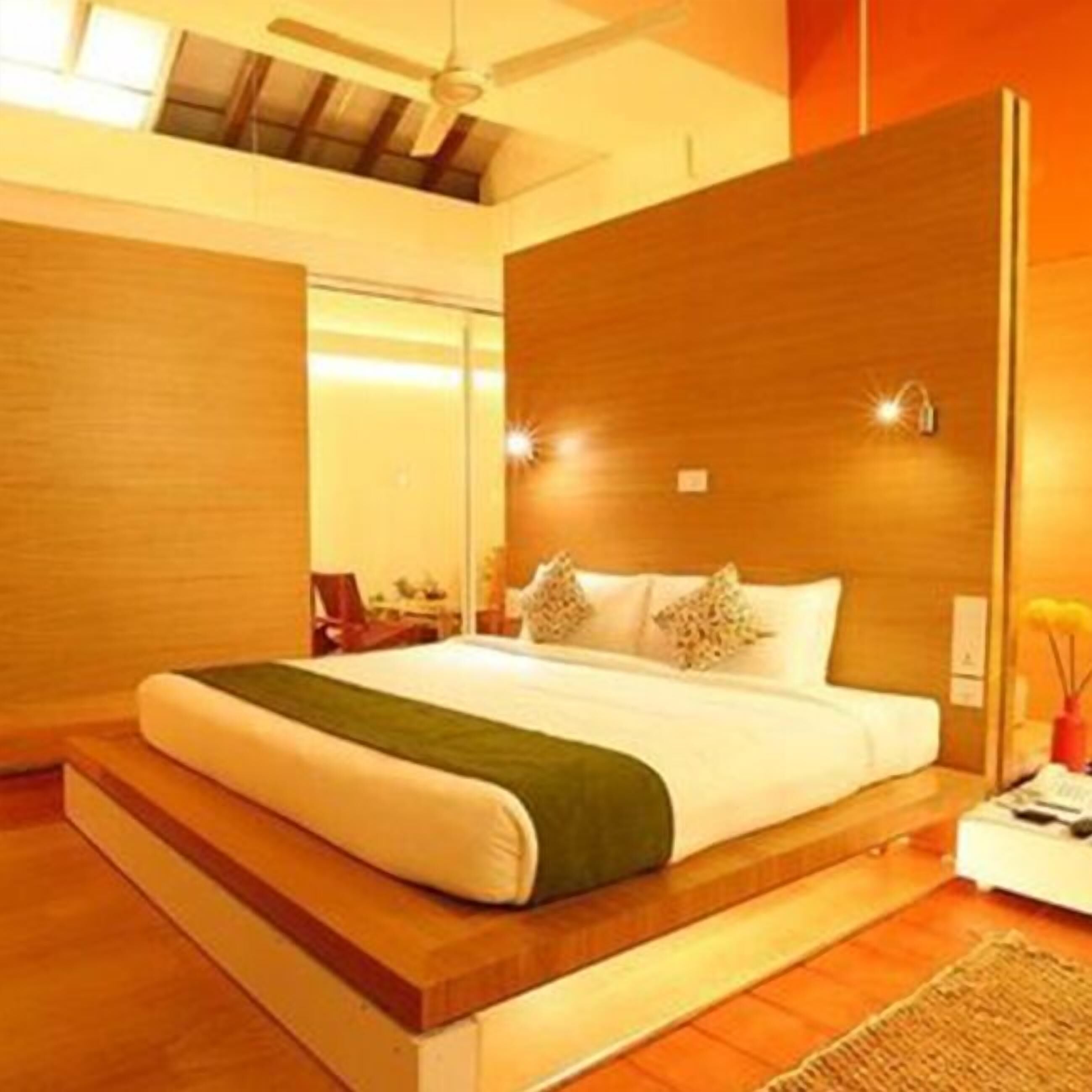 Premium bedding, desk, soundproofing, iron/ironing board