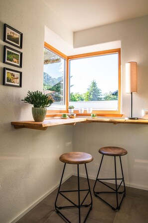 Vue depuis lâhĂ©bergement