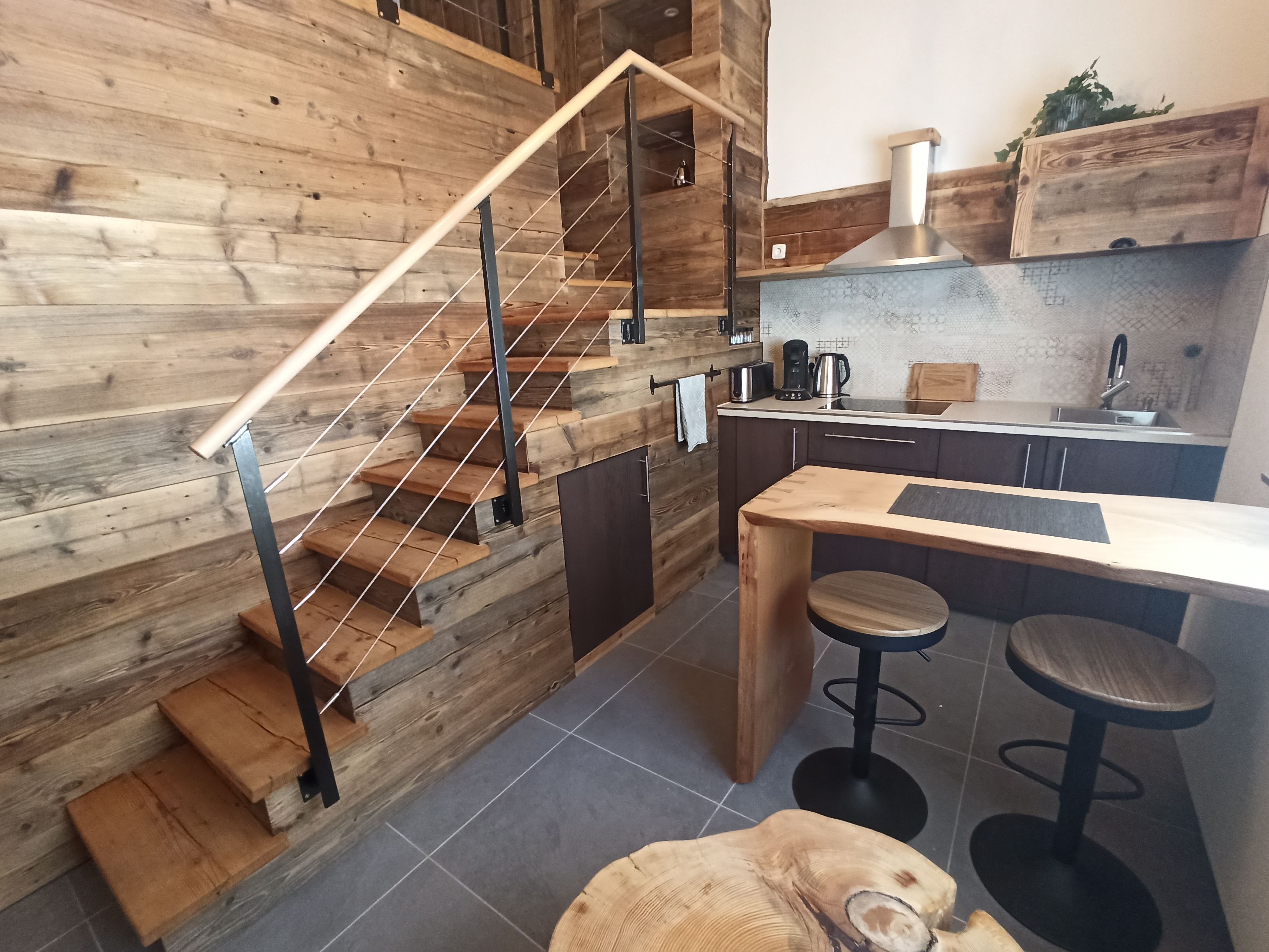Küche mit Theke