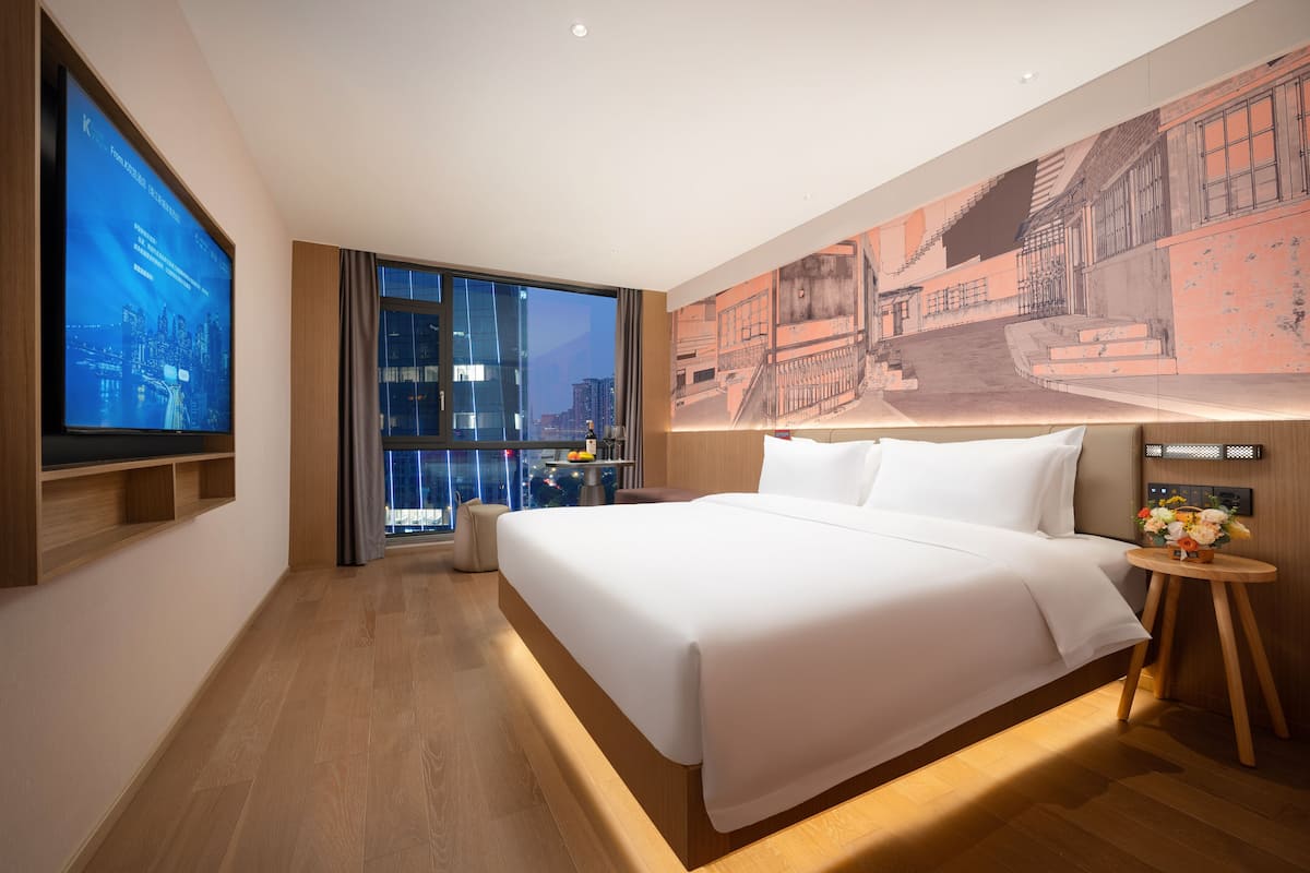 Peralatan tempat tidur premium, gebar bulu kapas, katil Select Comfort