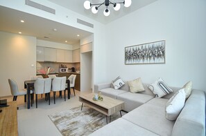 Standard Apartment | 2 bedrooms, in-room safe, individually decorated, blackout drapes - Premium 2BR Apt in Downtown - Burj Khalifa View - ROY (Dubai)