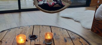 Perched cabin with Jacuzzi terrace in La Roche Maurice Domaine Rêves Etoilés