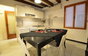 Basic Apartment | Private kitchen | Full-size fridge, oven, stovetop, espresso maker