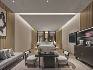 Minibar, in-room safe, desk, blackout curtains