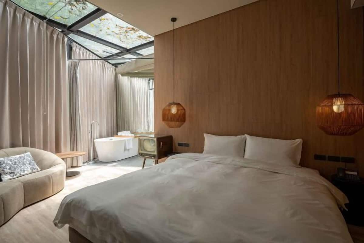 Premium bedding, down duvets, memory-foam beds, free minibar items