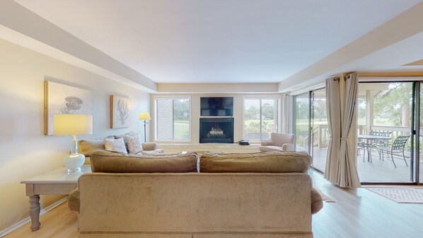 Living Room with Views of the George Fazio Golf Course
