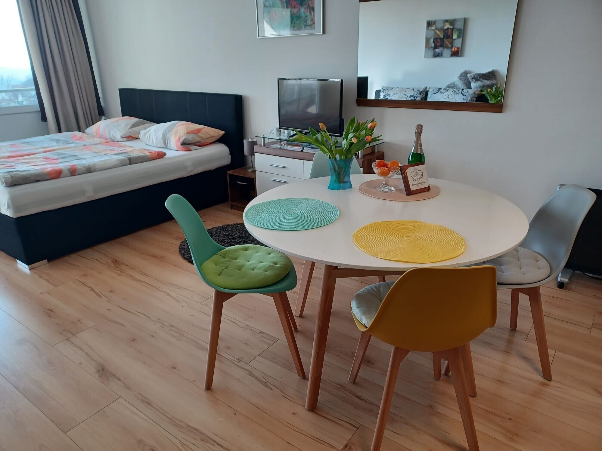 1 makuuhuone, silitysrauta/-lauta, ilmainen Wi-Fi, vuodevaatteet