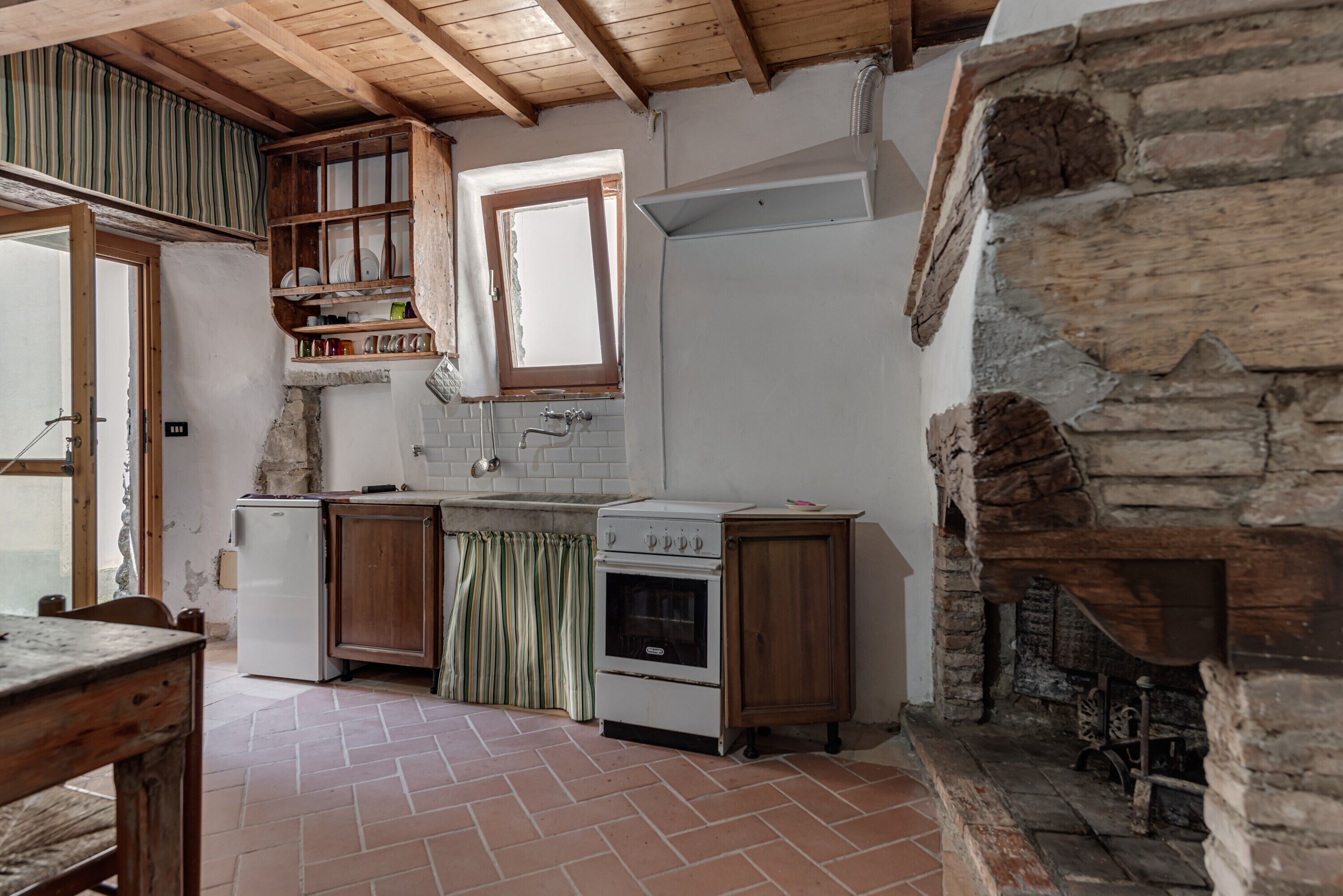 Fridge, oven, stovetop, cookware/dishes/utensils