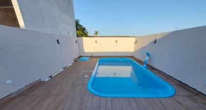 Balneário Céu Azul, with swimming pool 350m from the beach