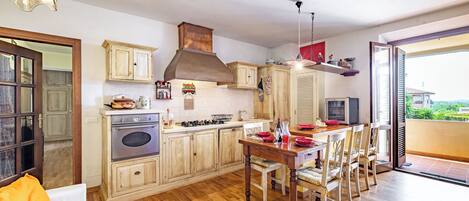 Fridge, oven, stovetop, dishwasher
