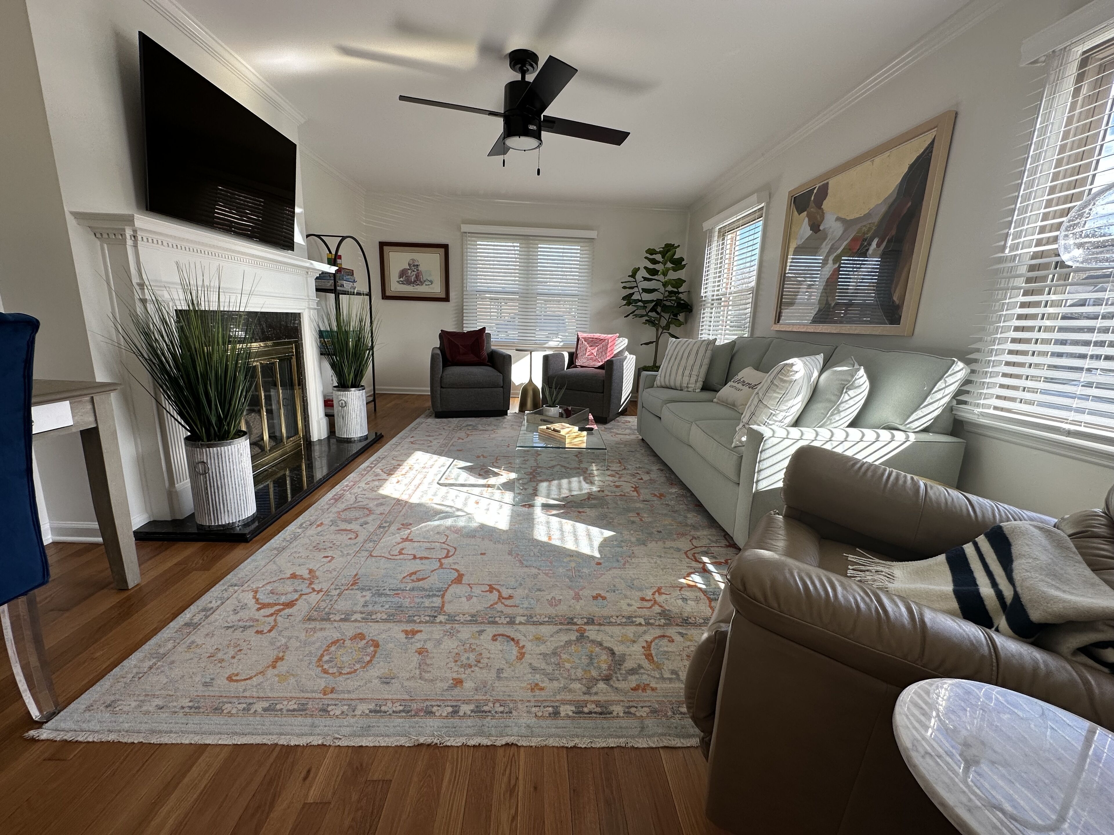 Smart TV, table football, books