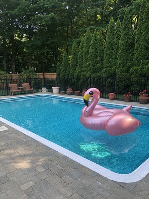 A heated pool