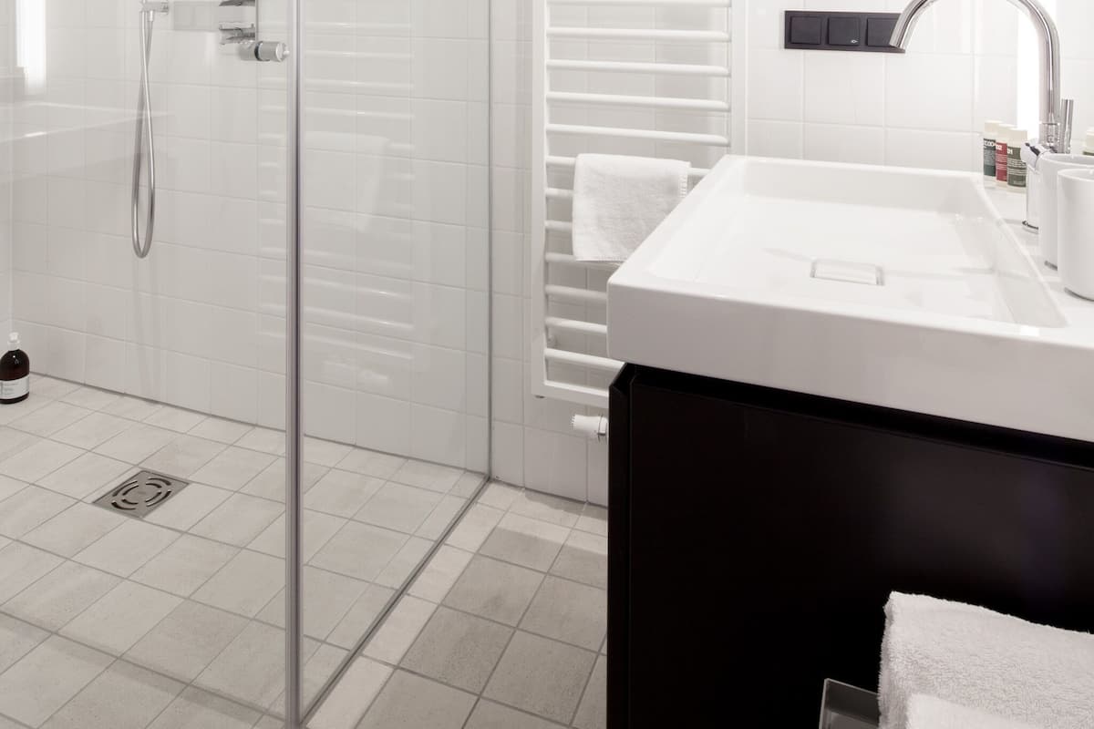 Bagno | Doccia, soffione a pioggia, asciugacapelli, asciugamani