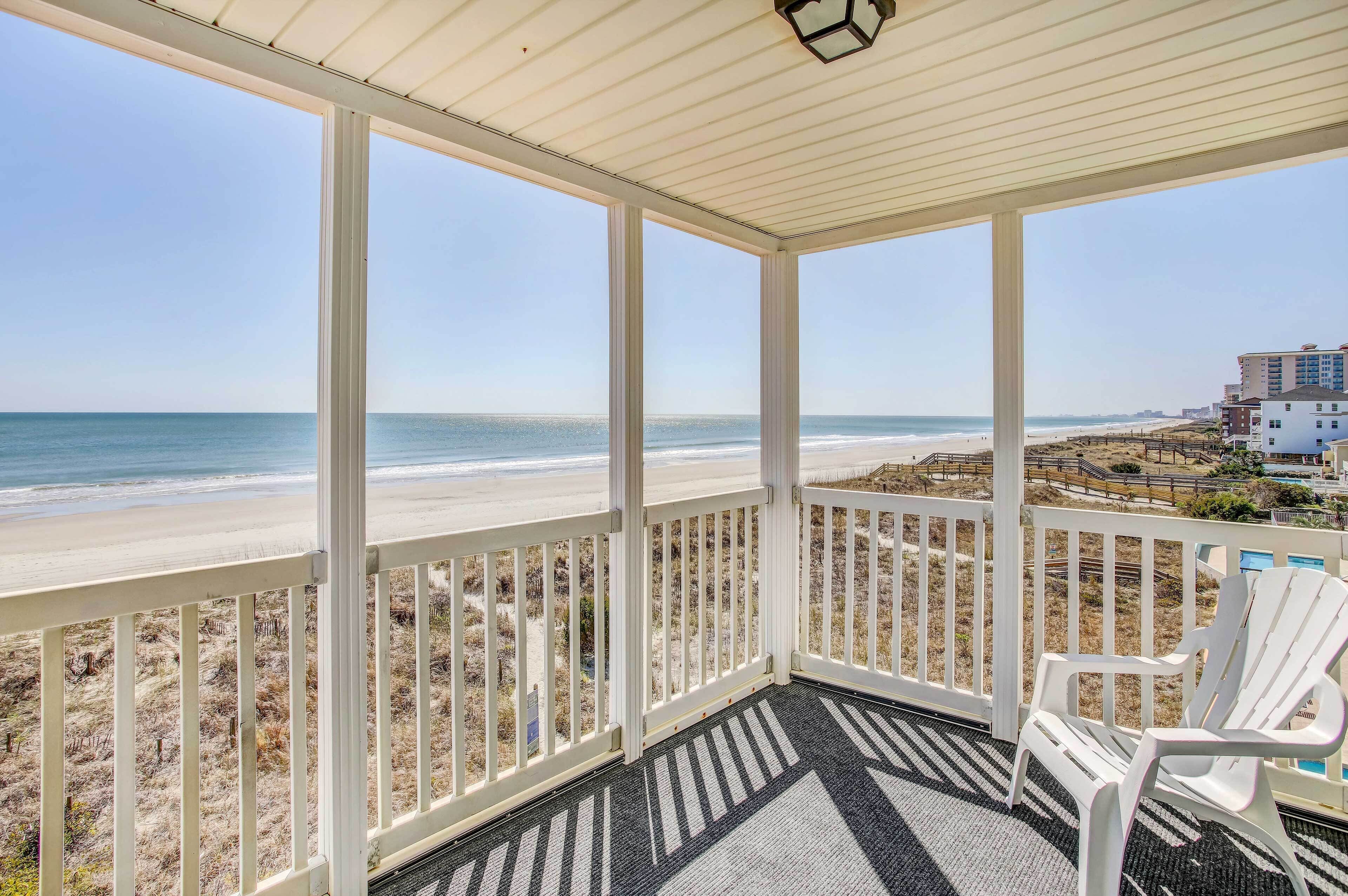 Oceanfront North Myrtle Beach Condo w/ Views!
