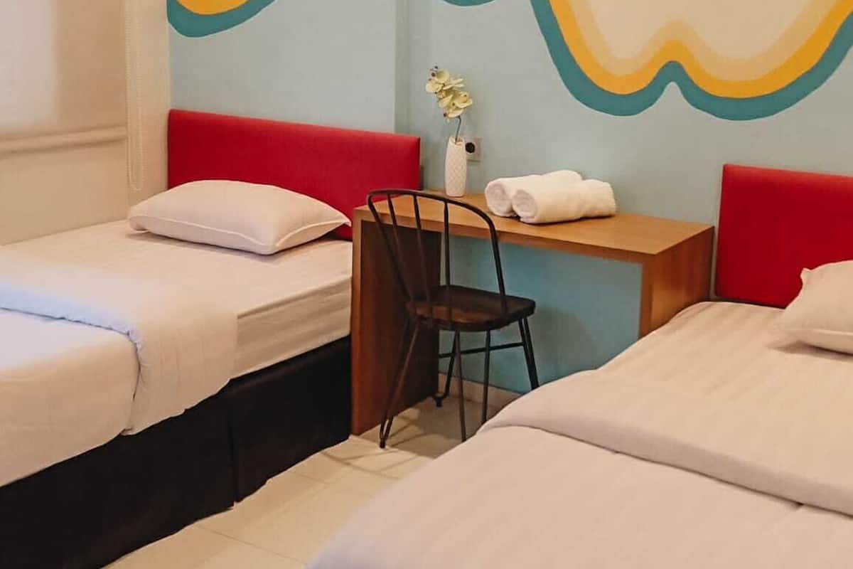 Deluxe-Zweibettzimmer | Minibar, kostenloses WLAN, Bettwäsche