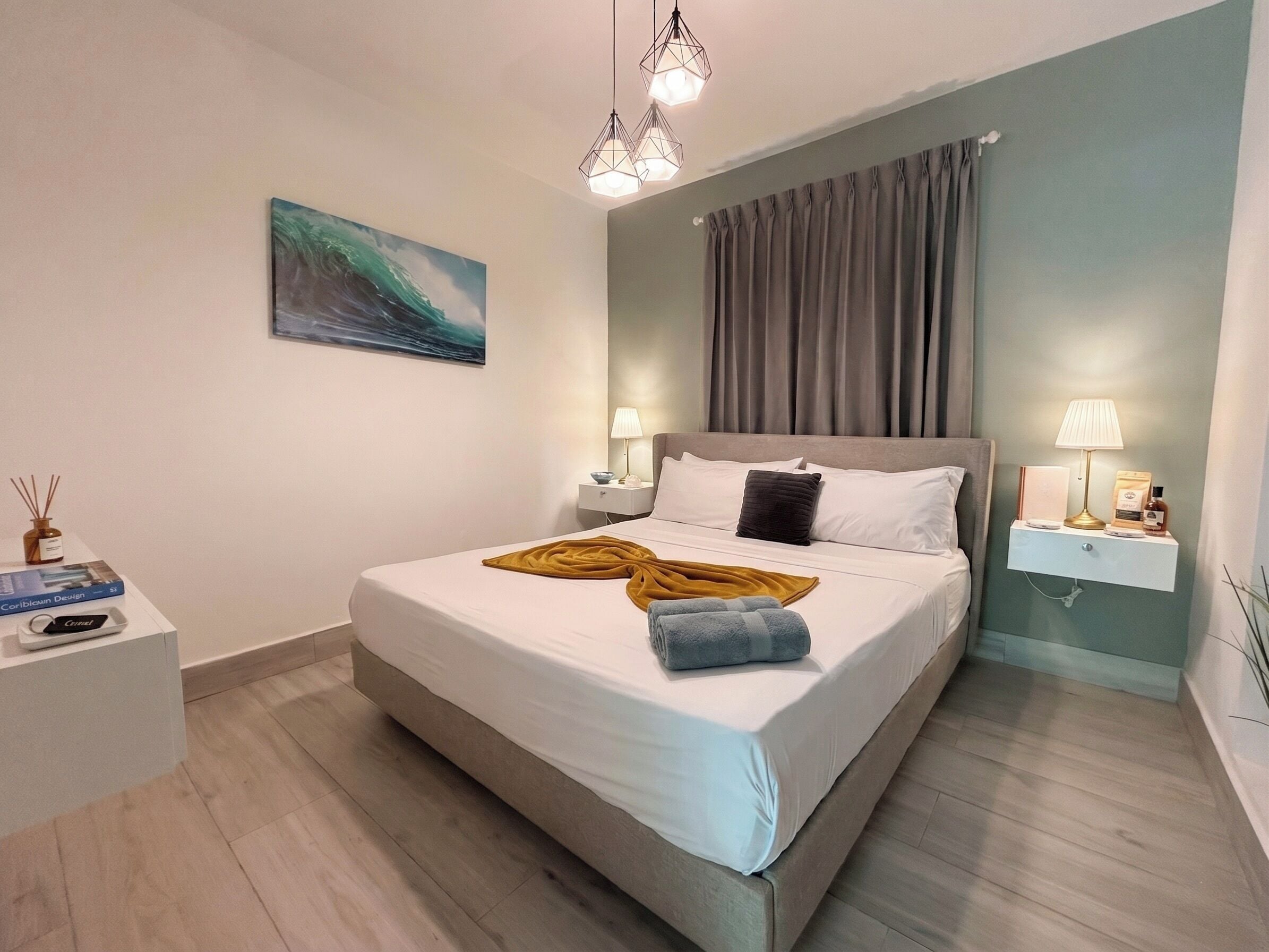 2 bedrooms, in-room safe, blackout curtains, iron/ironing board