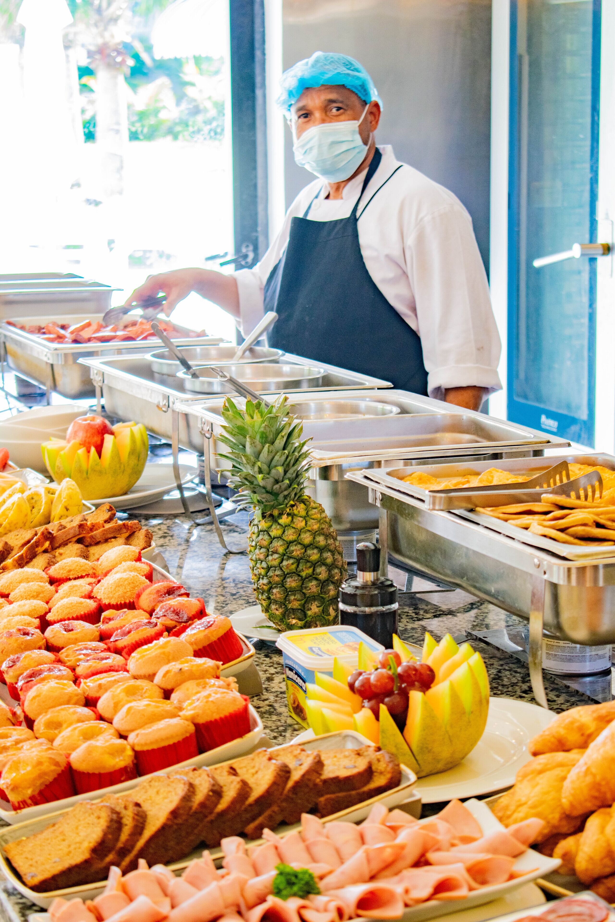 Tägliches Frühstücksbuffet gegen Gebühr
