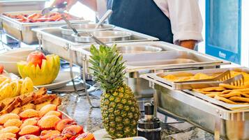 Tägliches Frühstücksbuffet gegen Gebühr