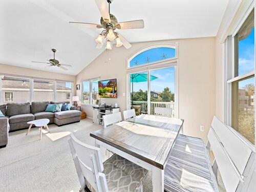 Ocean block single family in Barnegat Light with views of Old Barney